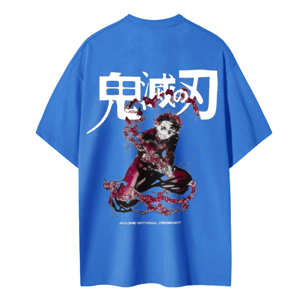 Demon Slayer: Kimetsu no Yaiba Cotton Unisex Crew Neck Anime T-Shirt