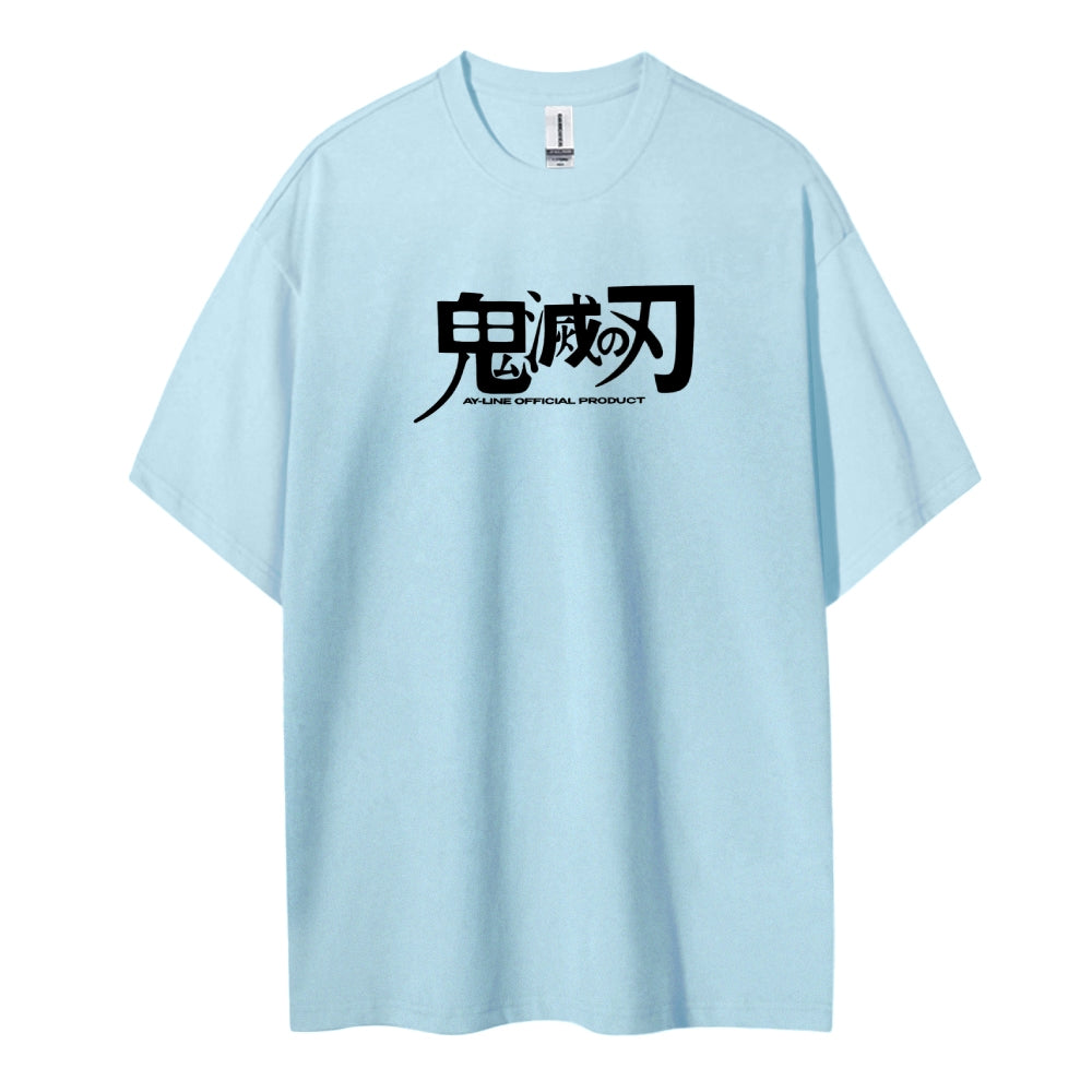 Demon Slayer: Kimetsu no Yaiba Cotton Unisex Crew Neck Anime T-Shirt