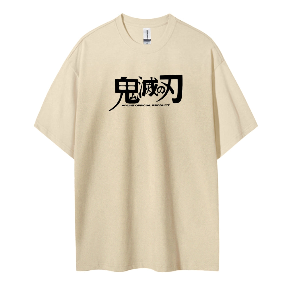 Demon Slayer: Kimetsu no Yaiba Cotton Unisex Crew Neck Anime T-Shirt