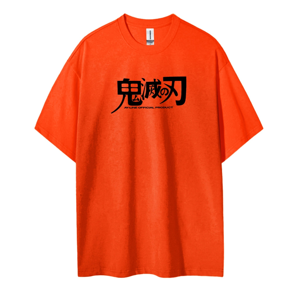 Demon Slayer: Kimetsu no Yaiba Cotton Unisex Crew Neck Anime T-Shirt