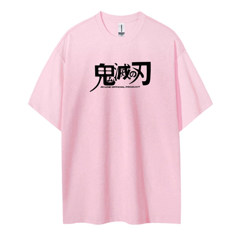 Demon Slayer: Kimetsu no Yaiba Cotton Unisex Crew Neck Anime T-Shirt