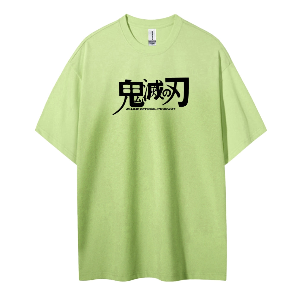 Demon Slayer: Kimetsu no Yaiba Cotton Unisex Crew Neck Anime T-Shirt
