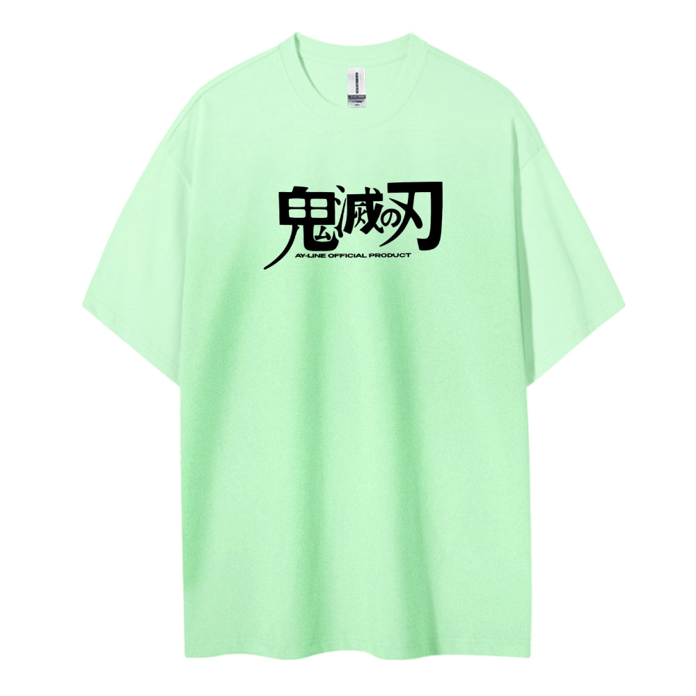 Demon Slayer: Kimetsu no Yaiba Cotton Unisex Crew Neck Anime T-Shirt