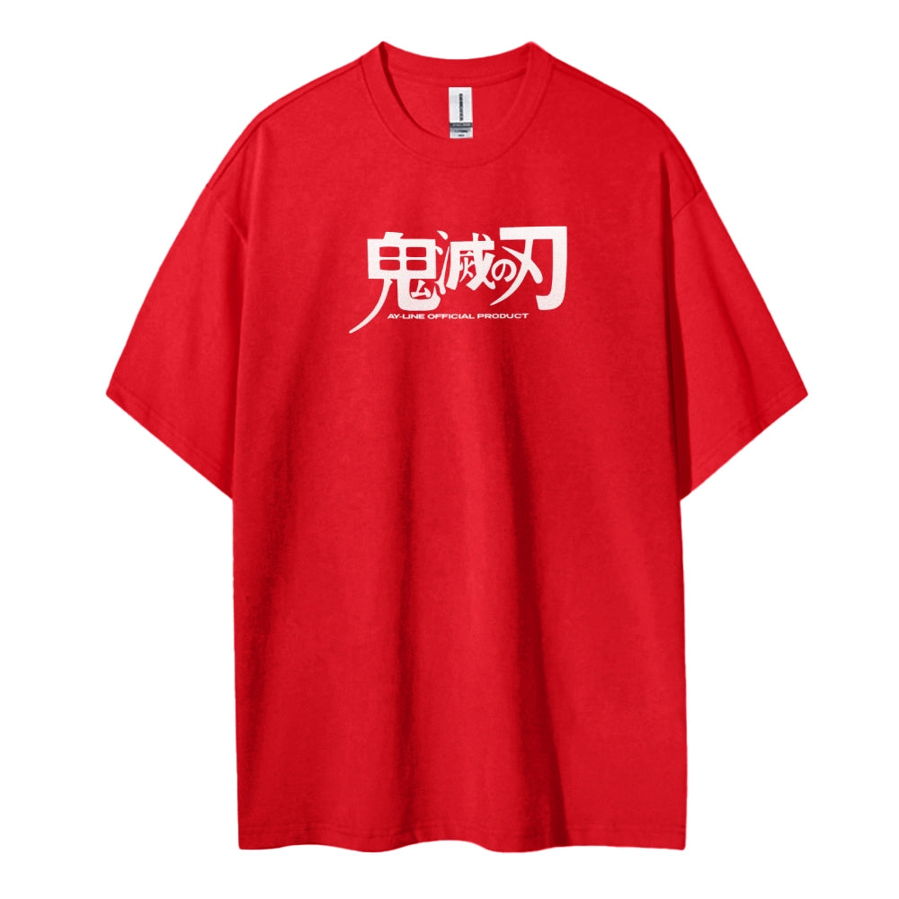 Demon Slayer: Kimetsu no Yaiba Cotton Unisex Crew Neck Anime T-Shirt