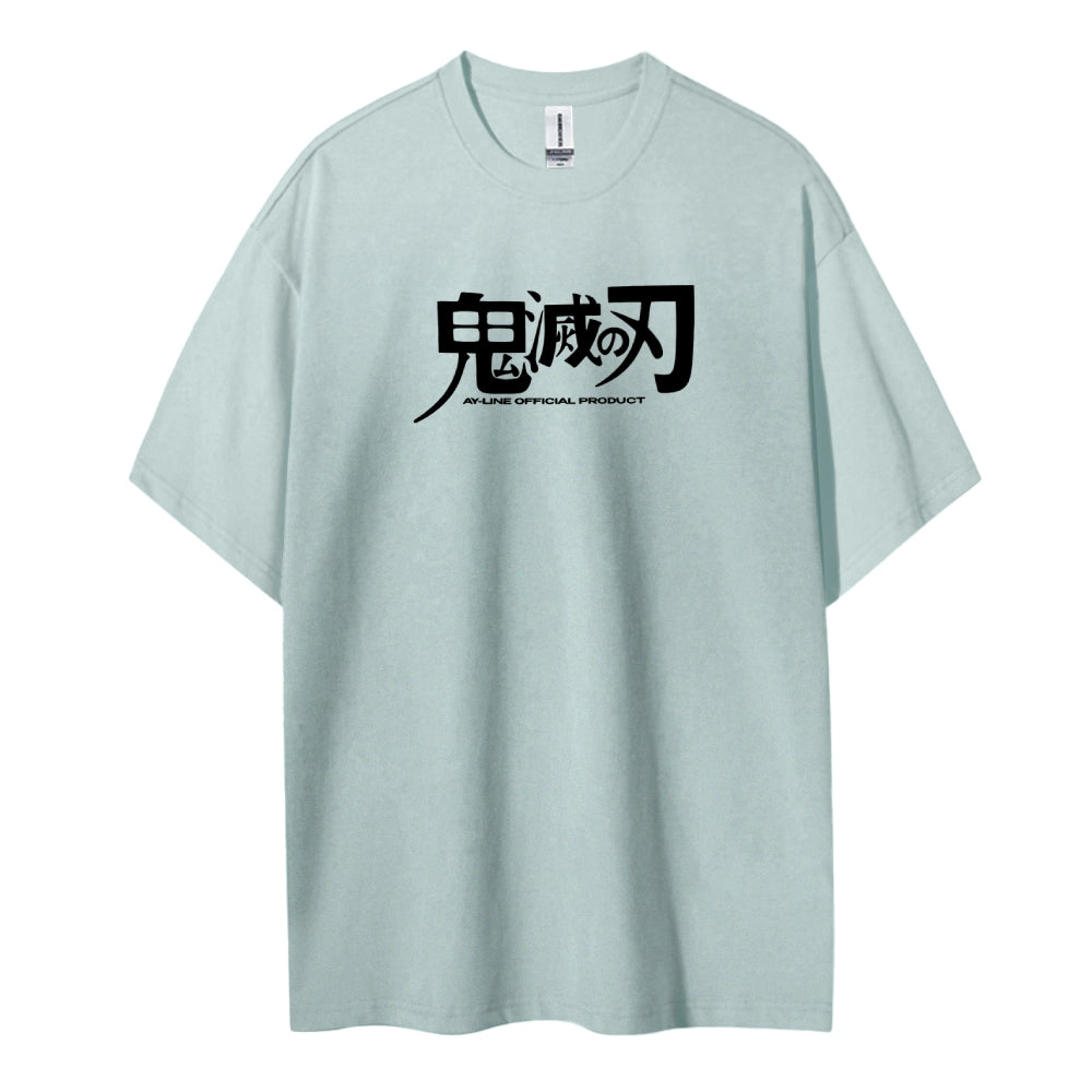 Demon Slayer: Kimetsu no Yaiba Cotton Unisex Crew Neck Anime T-Shirt