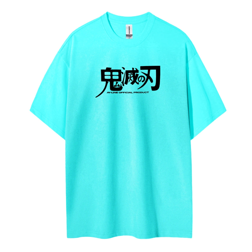 Demon Slayer: Kimetsu no Yaiba Cotton Unisex Crew Neck Anime T-Shirt