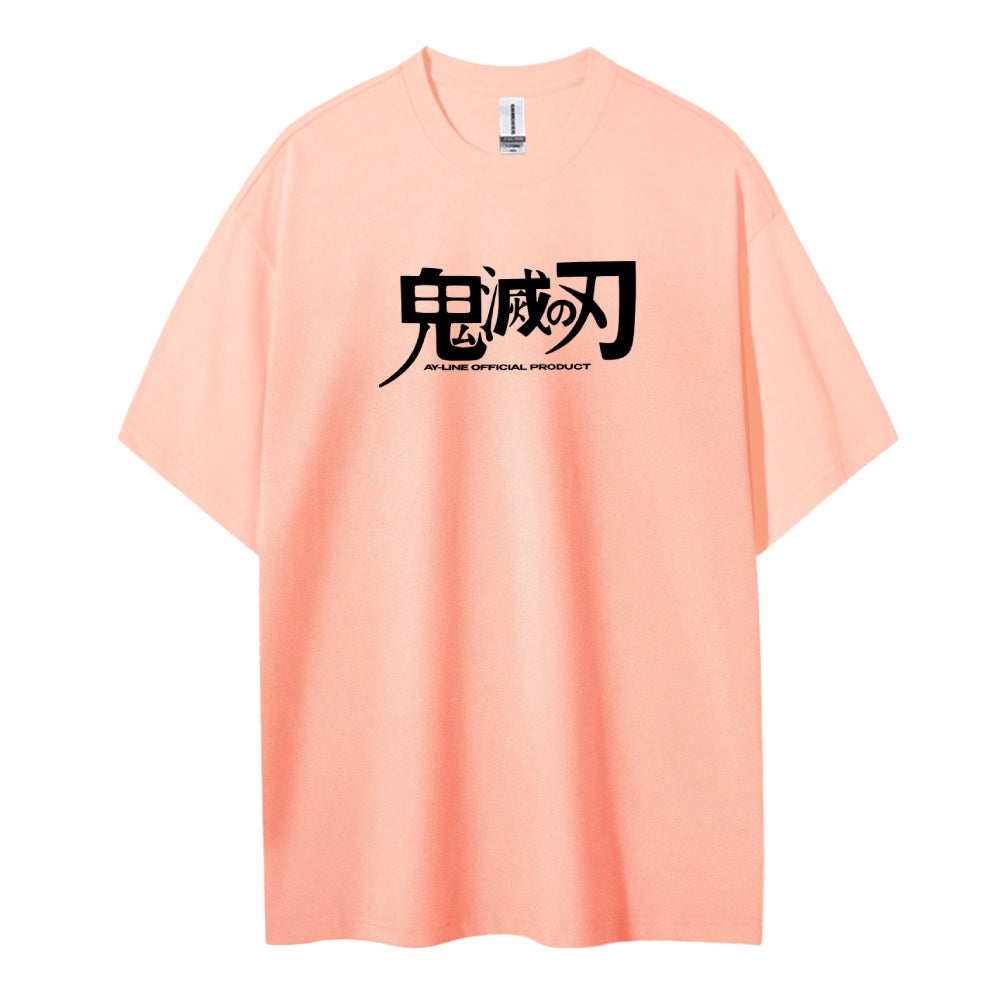 Demon Slayer: Kimetsu no Yaiba Cotton Unisex Crew Neck Anime T-Shirt