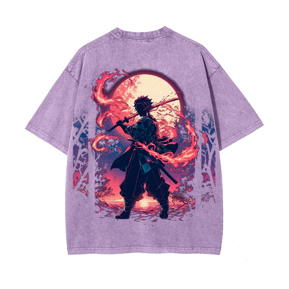 Vintage Oversized T-Shirt Demon Slayer