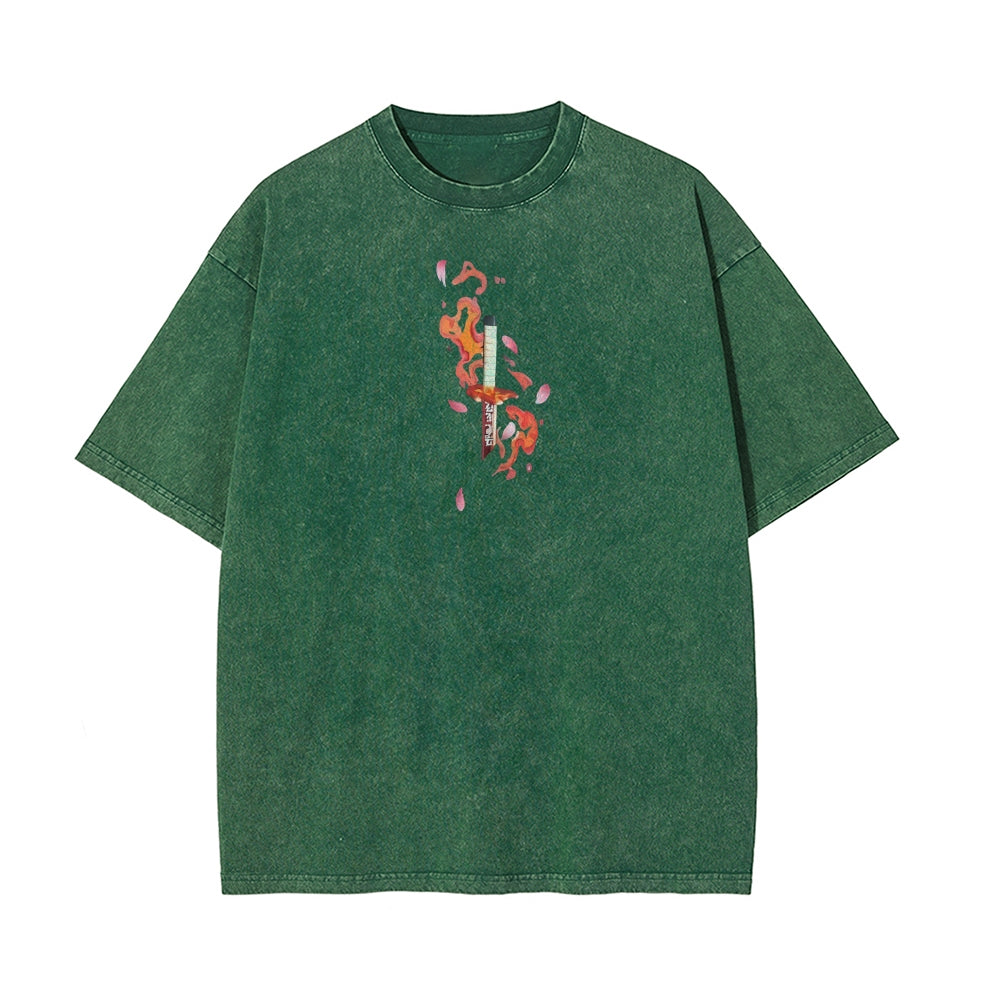 Vintage Oversized T-Shirt Demon Slayer