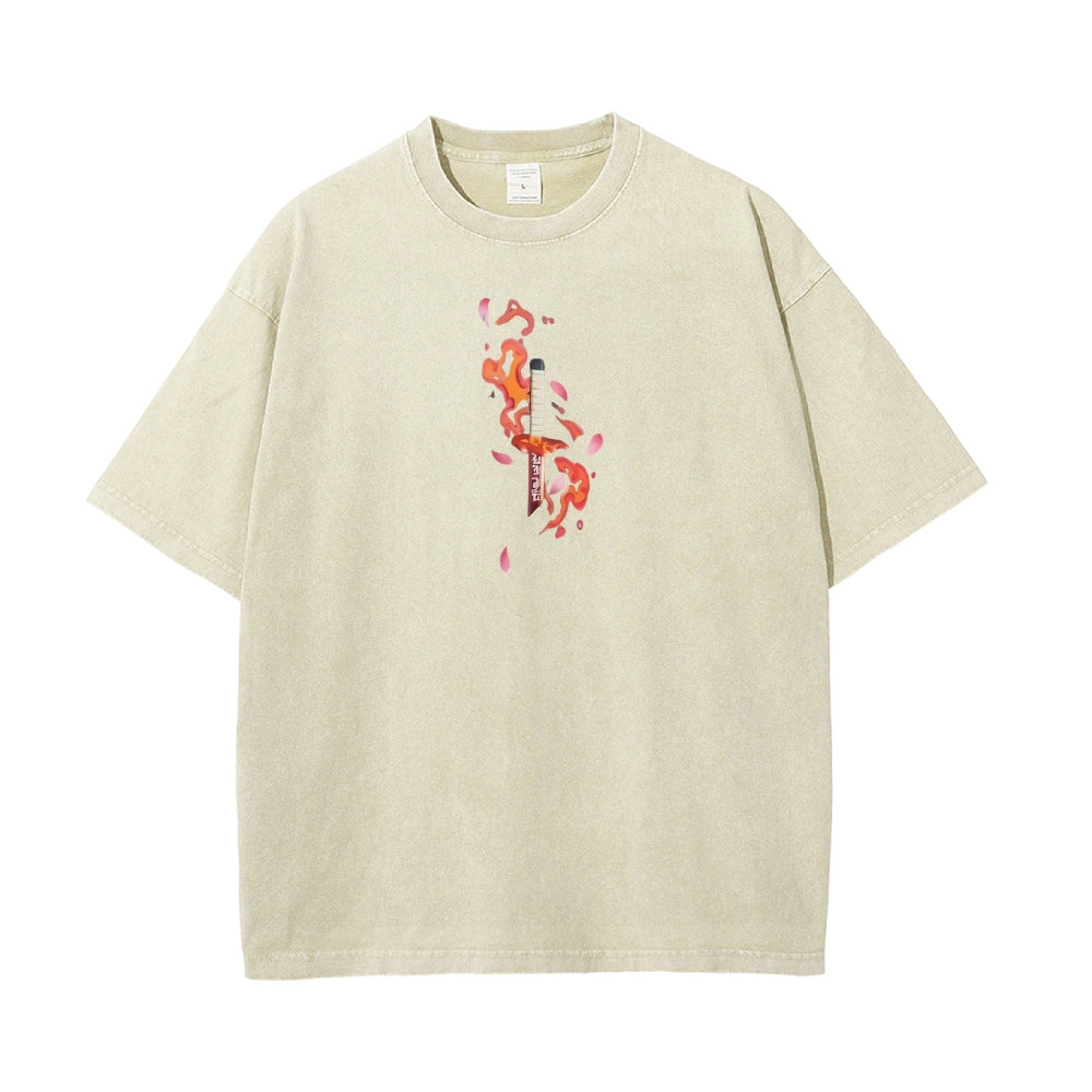 Vintage Oversized T-Shirt Demon Slayer
