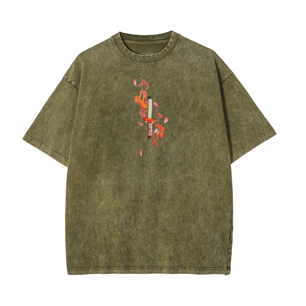 Vintage Oversized T-Shirt Demon Slayer