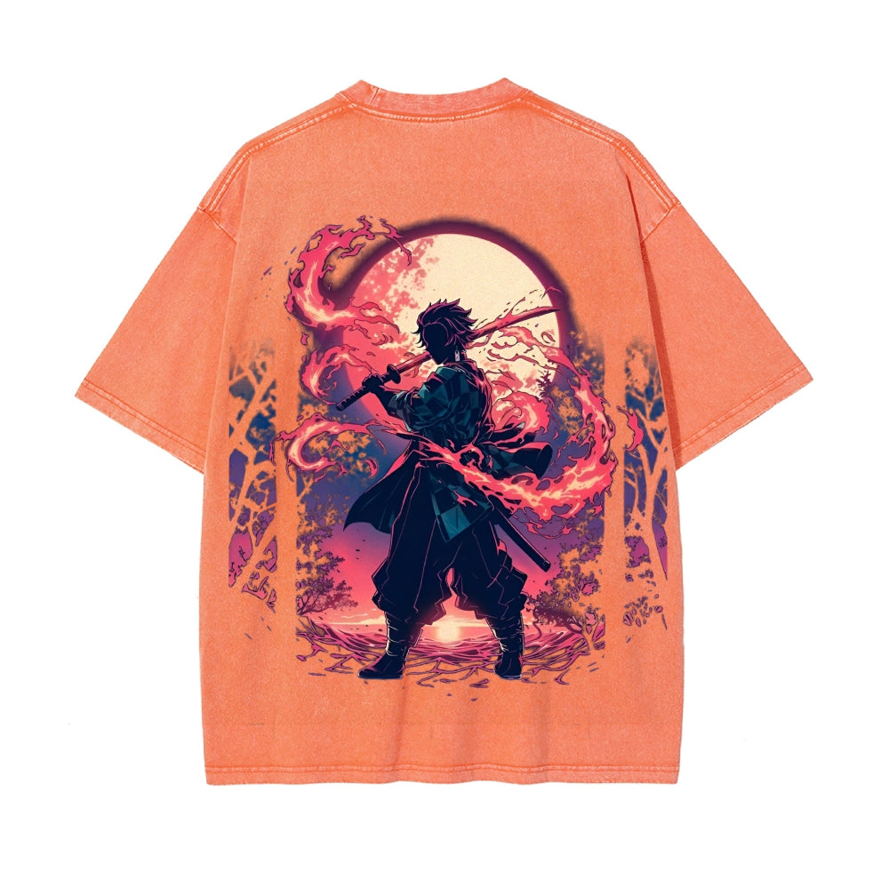 Vintage Oversized T-Shirt Demon Slayer
