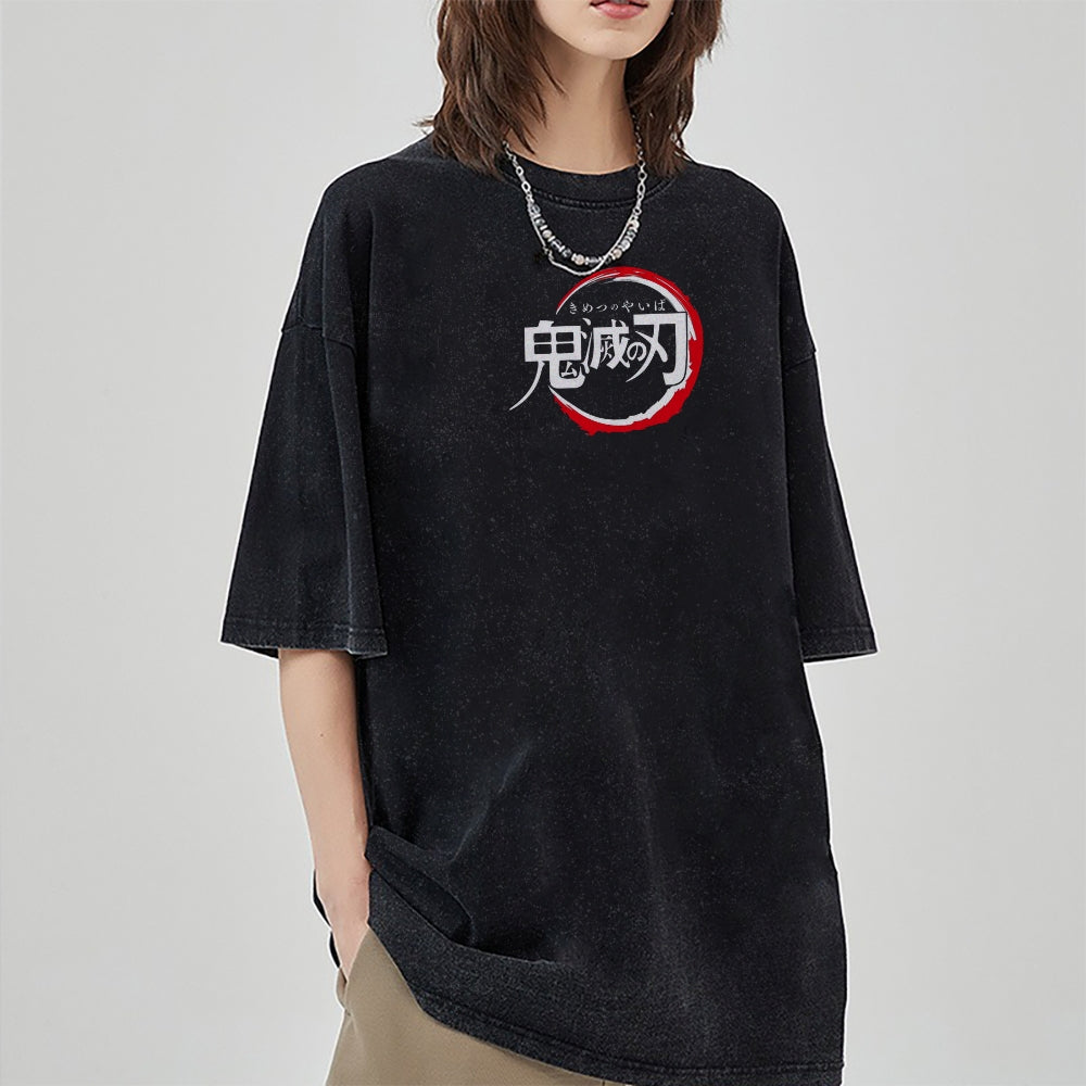 Vintage Oversized T-Shirt Demon Slayer