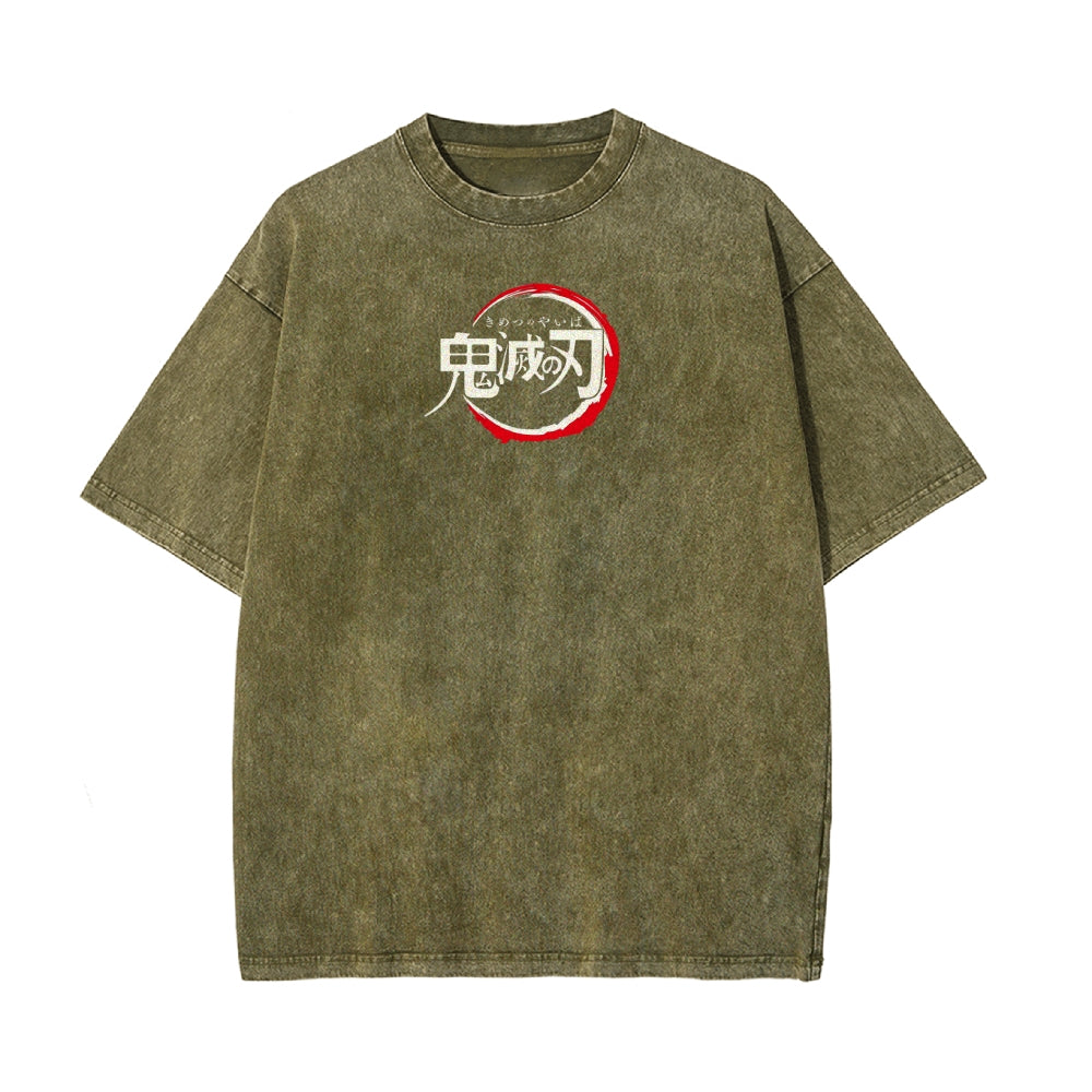 Vintage Oversized T-Shirt Demon Slayer
