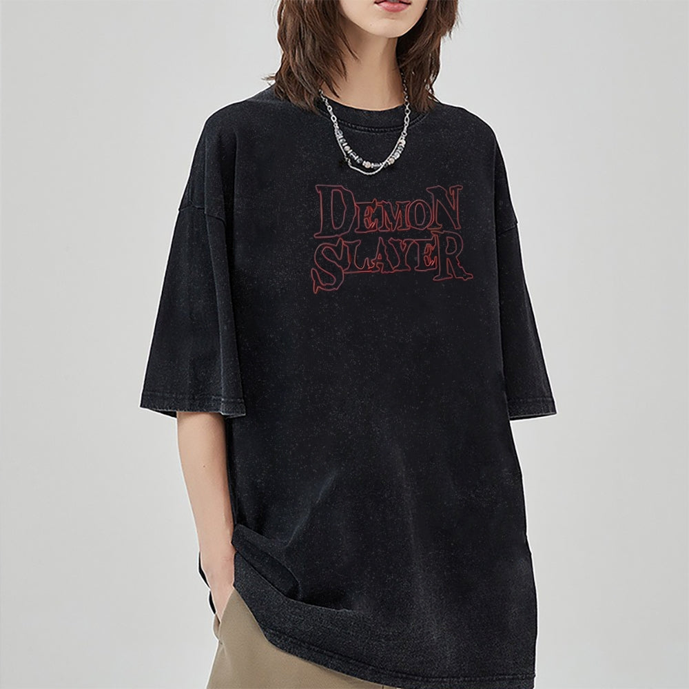 Vintage Oversized T-Shirt Demon Slayer