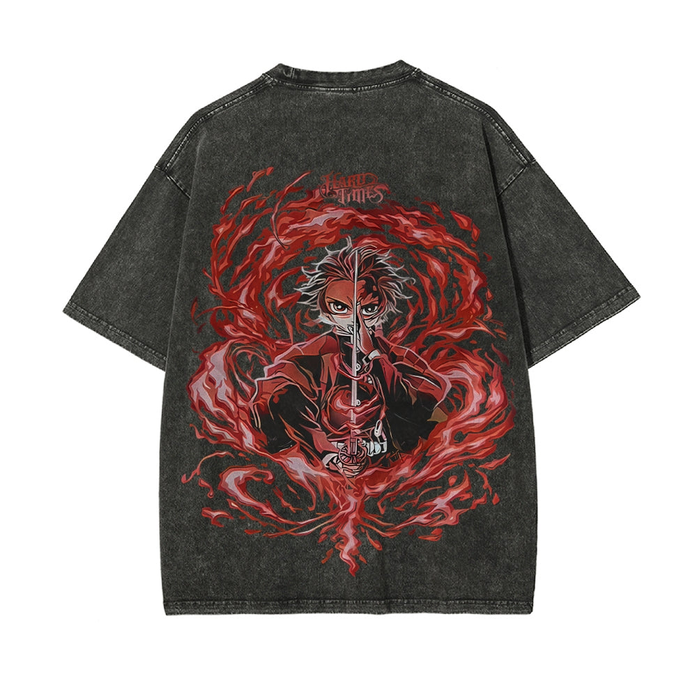 Vintage Oversized T-Shirt Demon Slayer