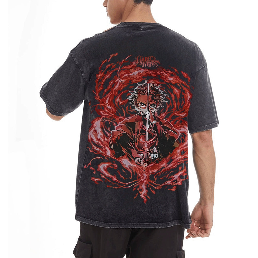 Vintage Oversized T-Shirt Demon Slayer