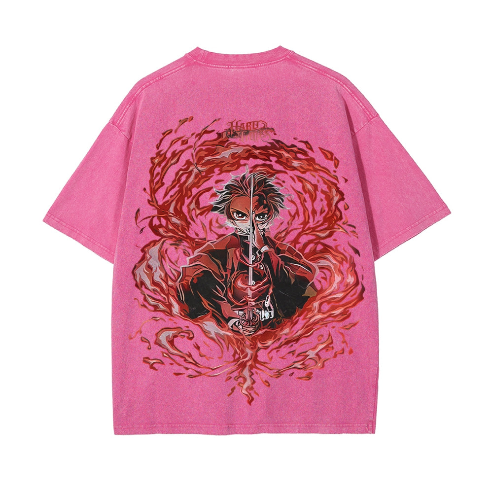 Vintage Oversized T-Shirt Demon Slayer