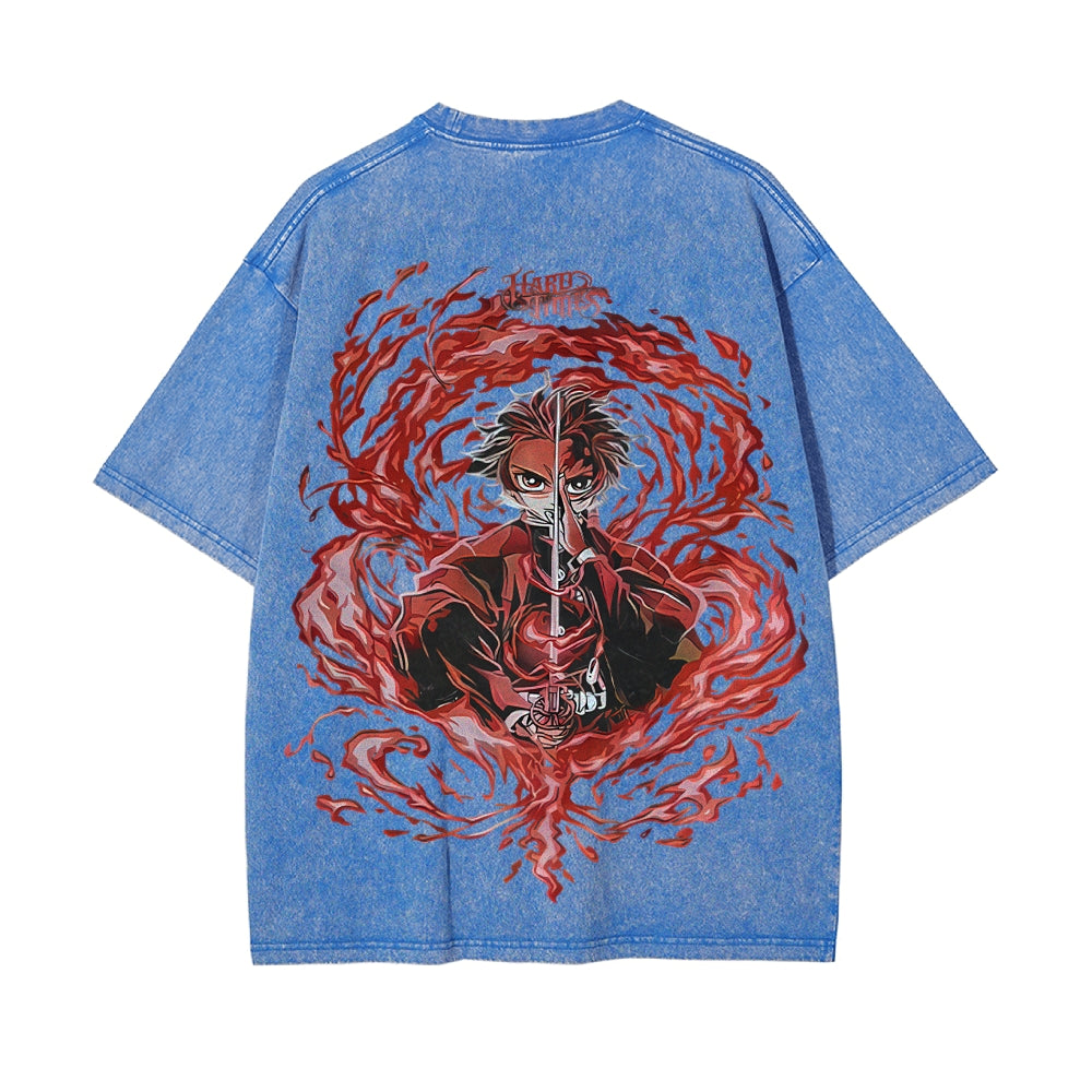 Vintage Oversized T-Shirt Demon Slayer