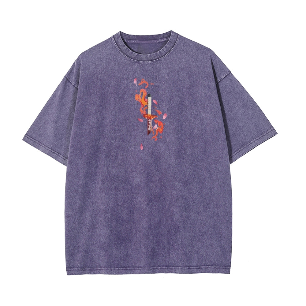 Vintage Oversized T-Shirt Demon Slayer