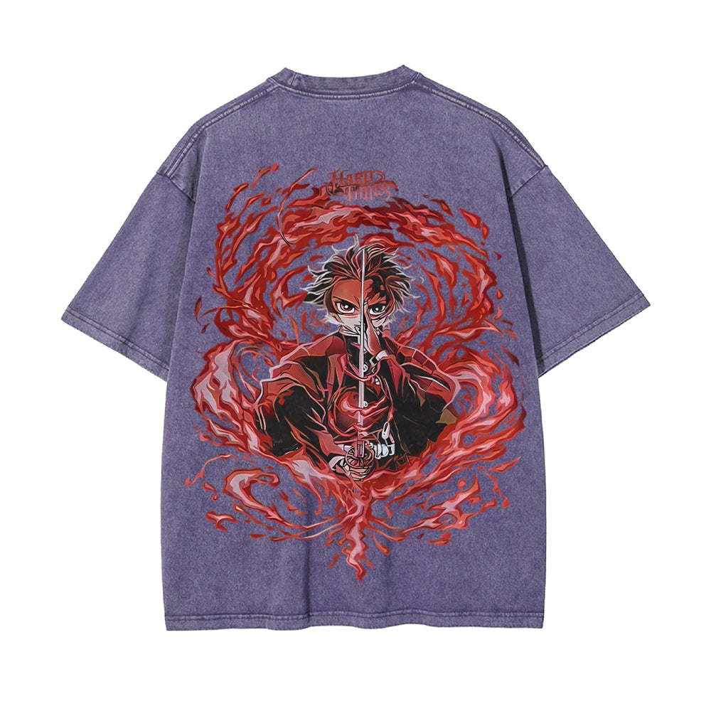 Vintage Oversized T-Shirt Demon Slayer