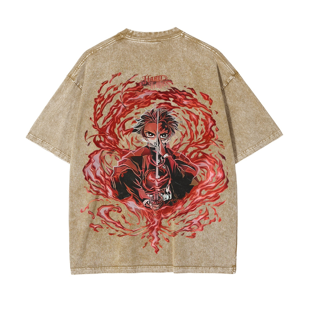 Vintage Oversized T-Shirt Demon Slayer