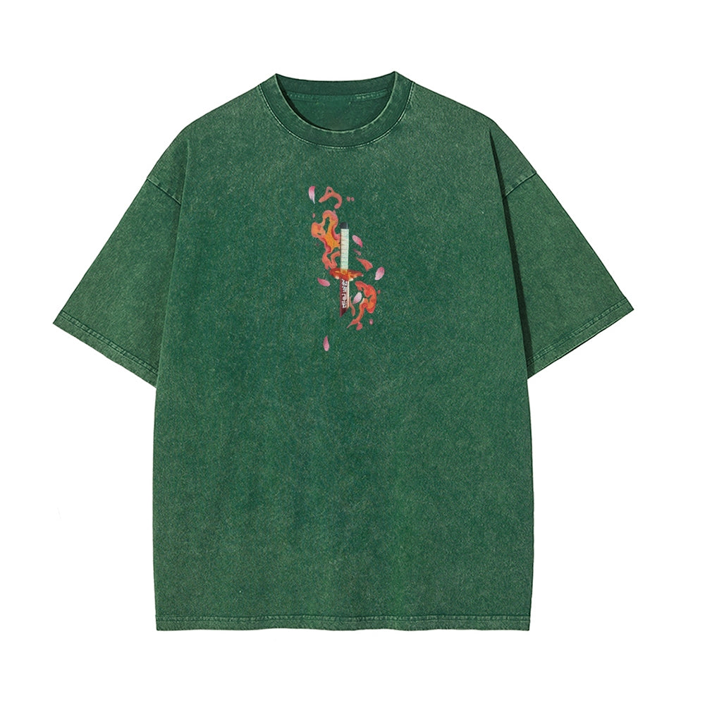 Vintage Oversized T-Shirt Demon Slayer