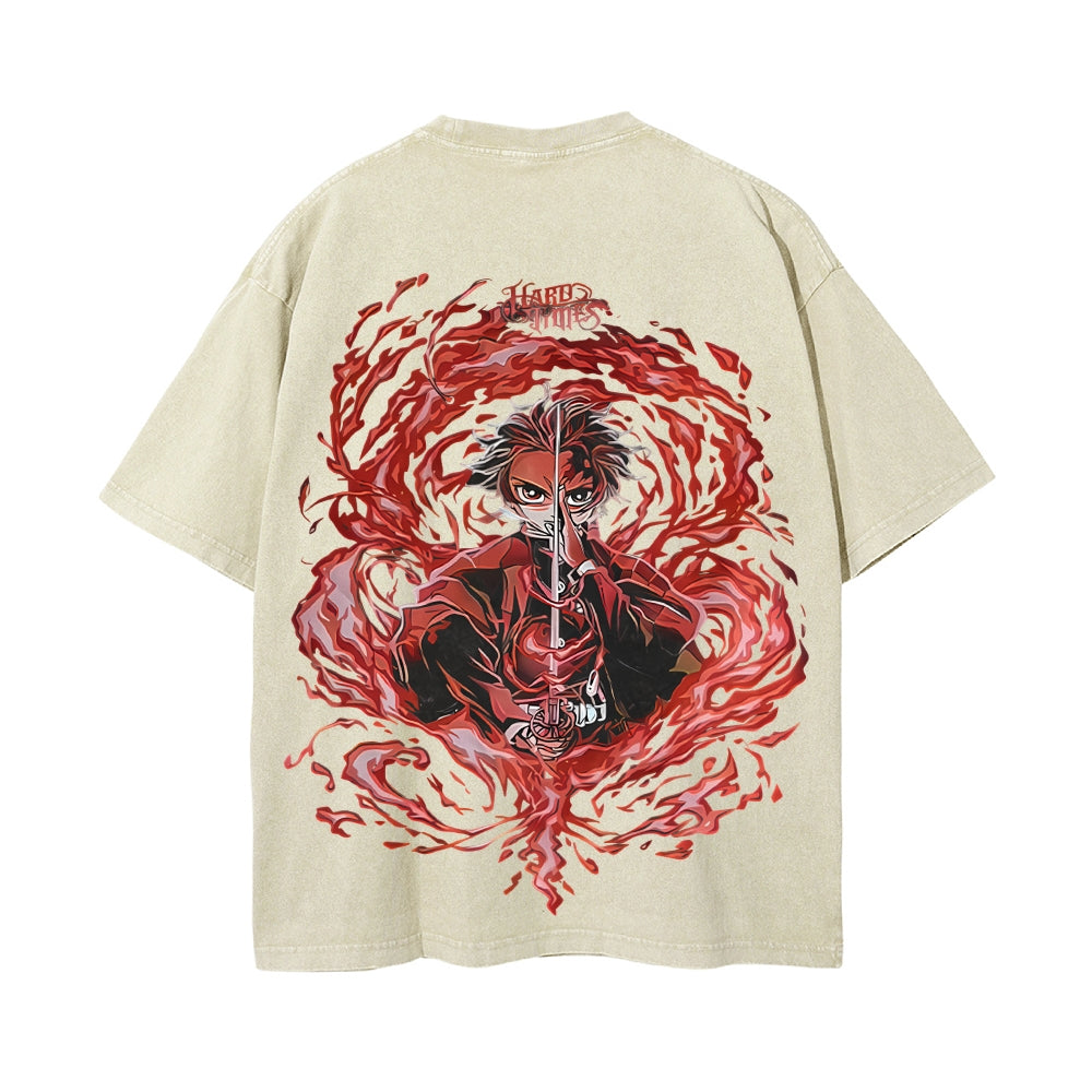 Vintage Oversized T-Shirt Demon Slayer