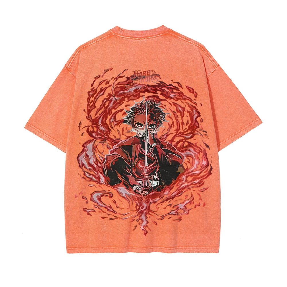 Vintage Oversized T-Shirt Demon Slayer