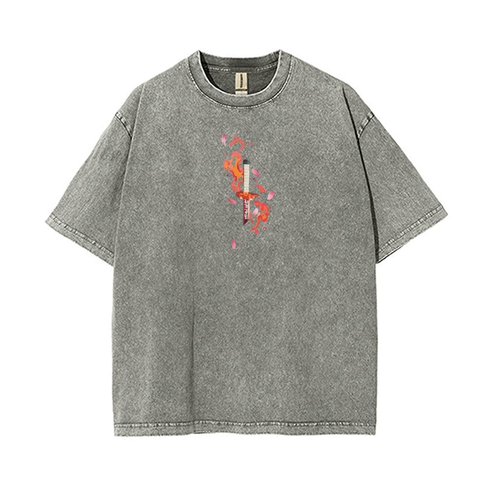 Vintage Oversized T-Shirt Demon Slayer