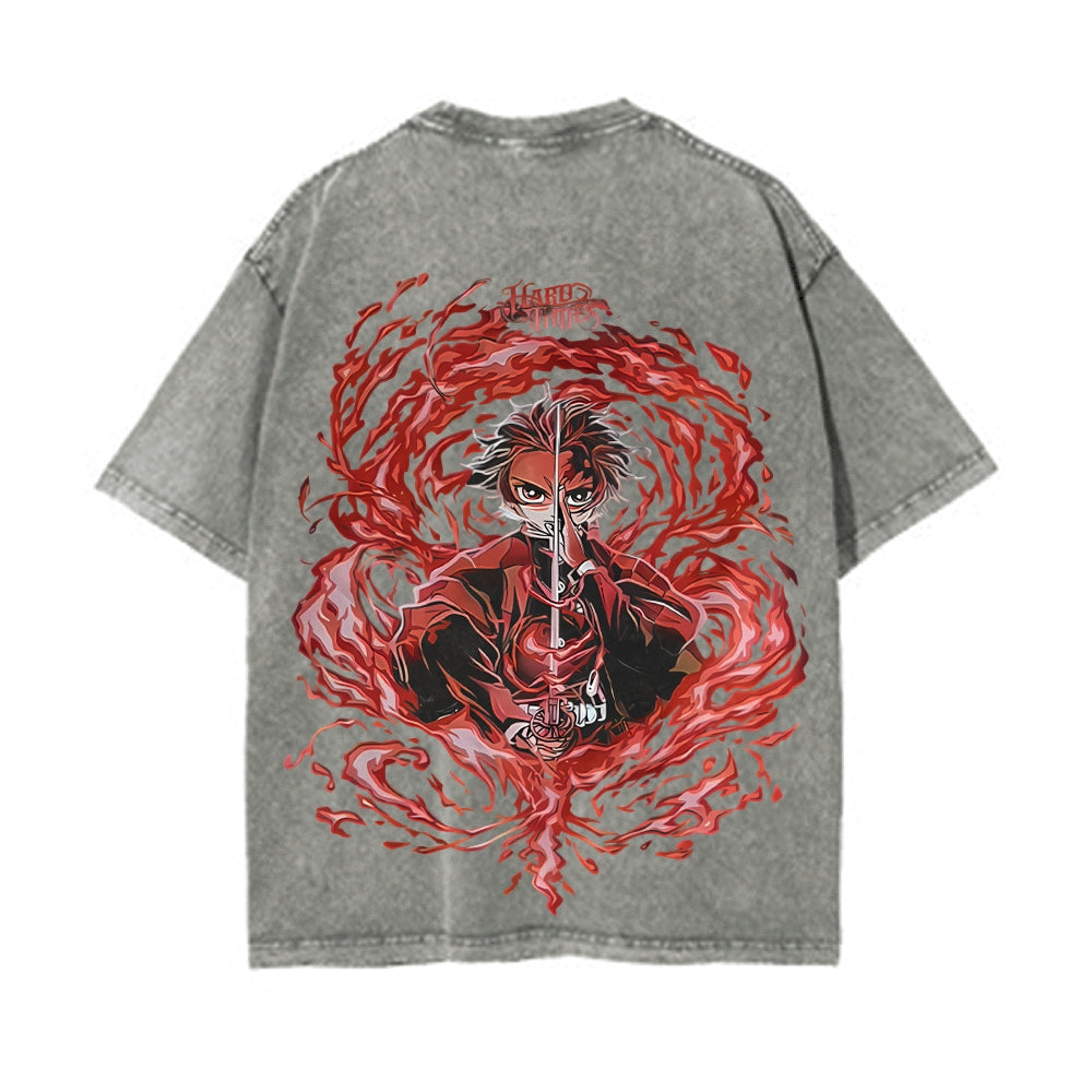 Vintage Oversized T-Shirt Demon Slayer