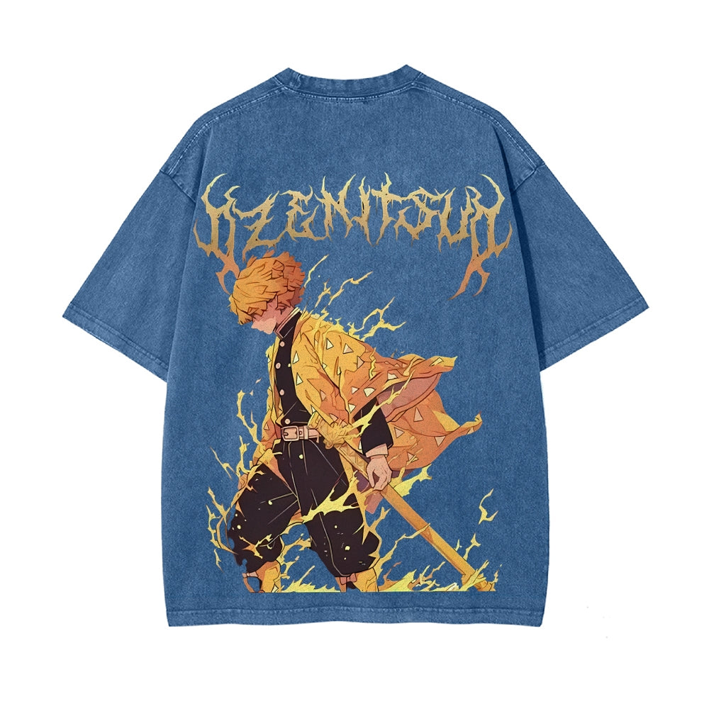 Vintage Oversized T-Shirt Demon Slayer