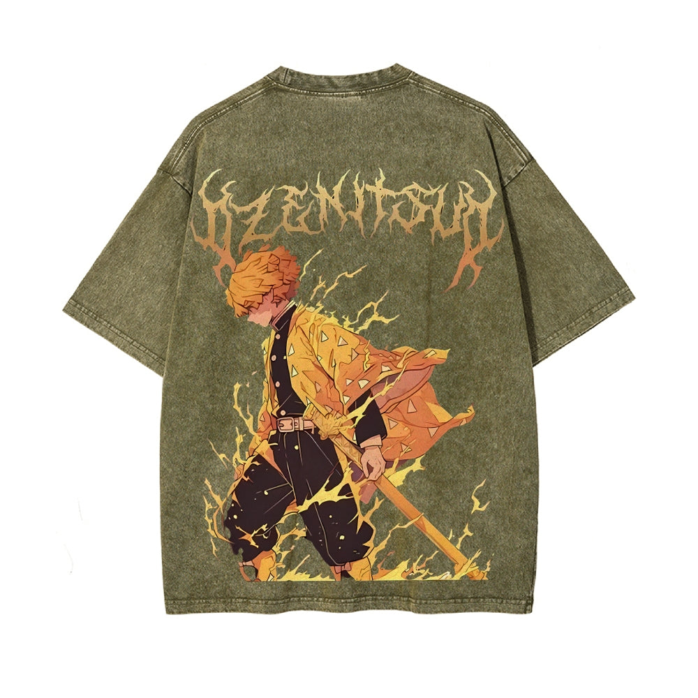 Vintage Oversized T-Shirt Demon Slayer