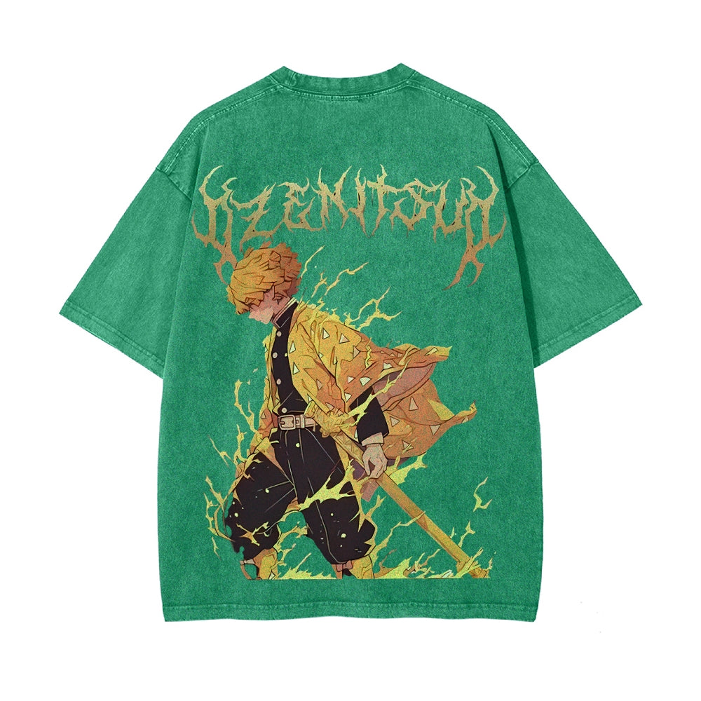 Vintage Oversized T-Shirt Demon Slayer