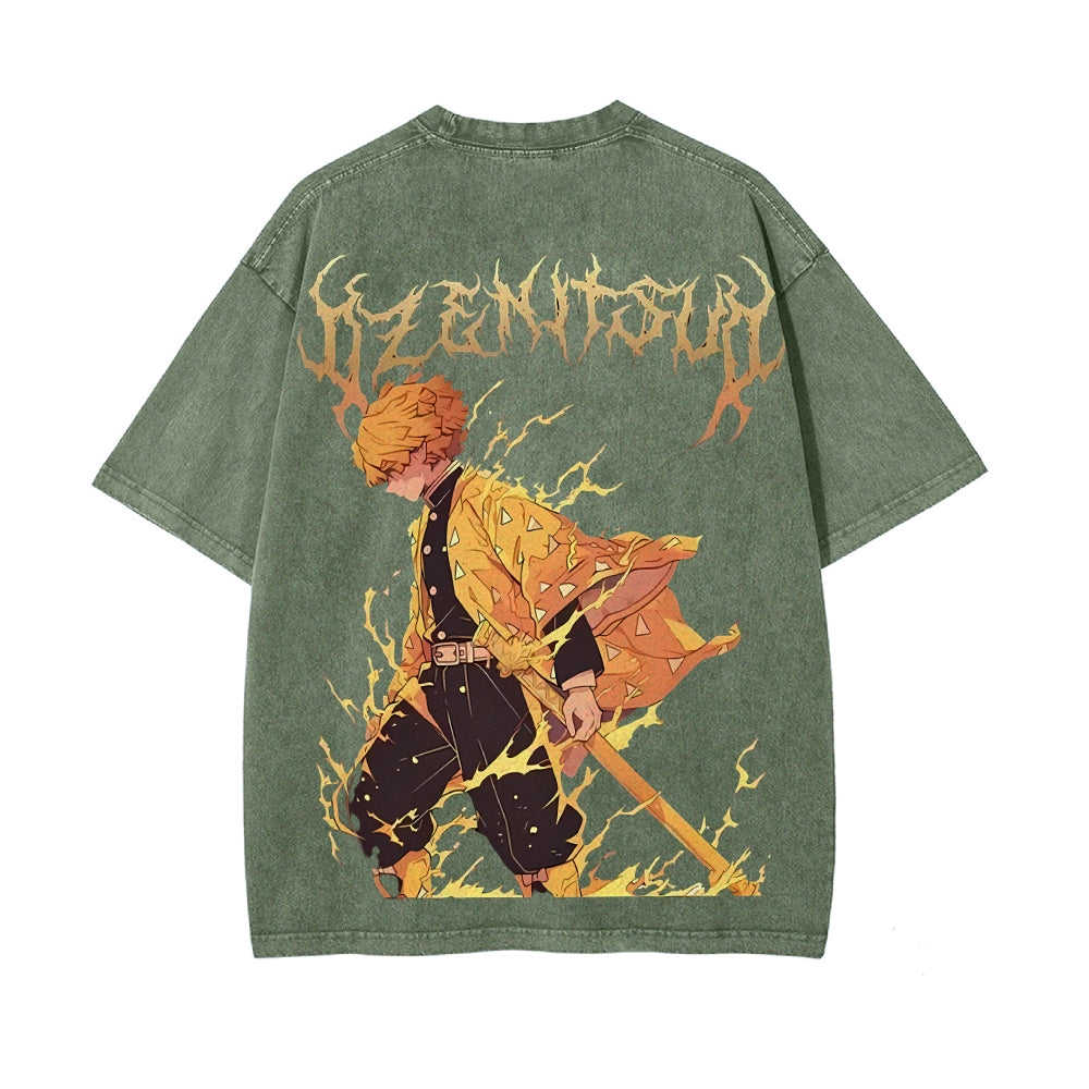 Vintage Oversized T-Shirt Demon Slayer