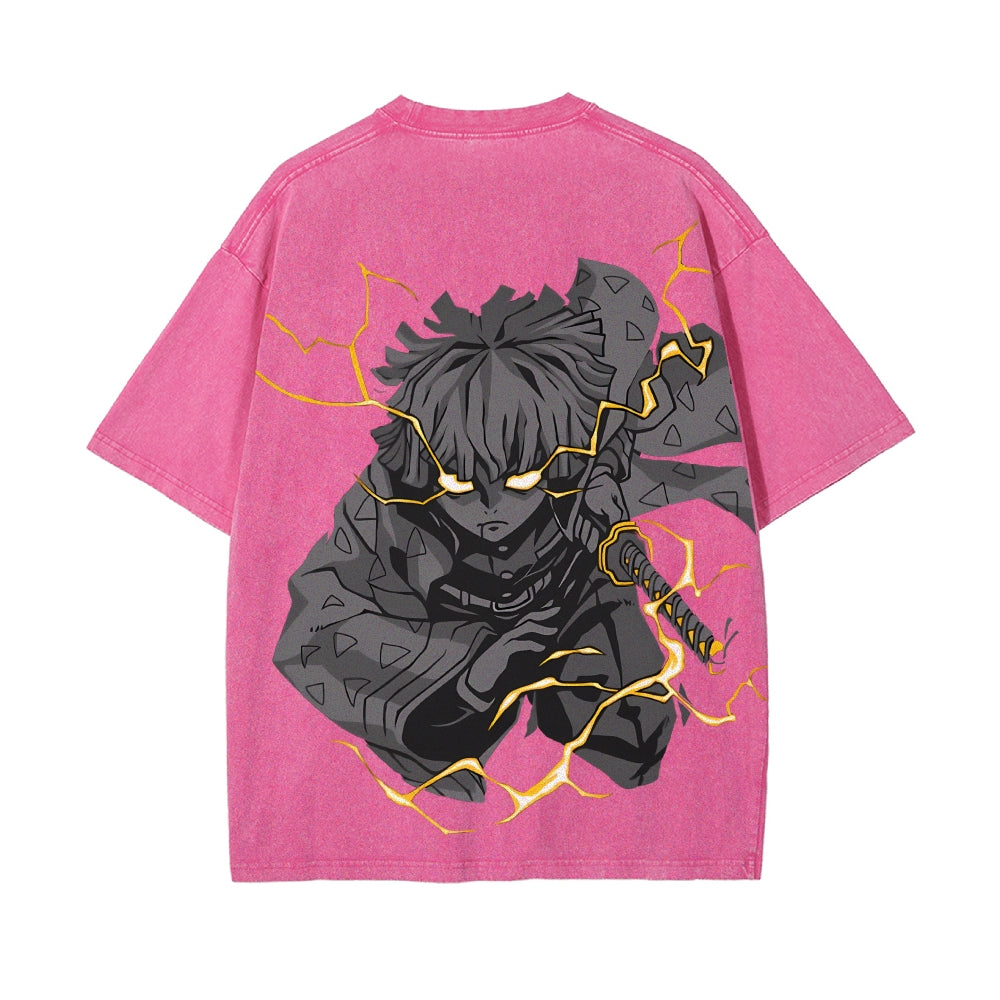 Vintage Oversized T-Shirt Demon Slayer