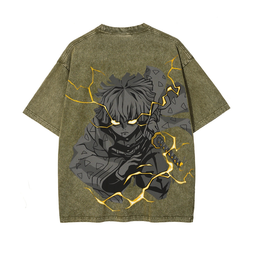 Vintage Oversized T-Shirt Demon Slayer