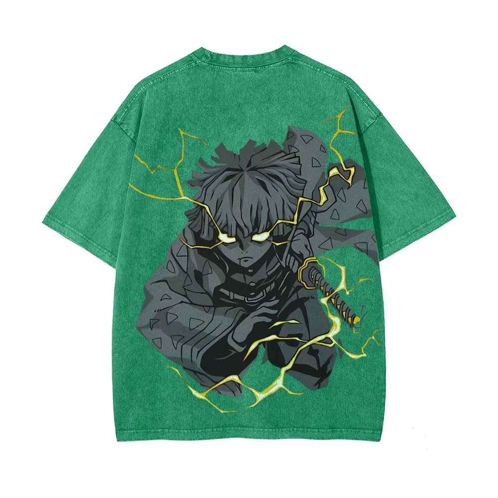 Vintage Oversized T-Shirt Demon Slayer