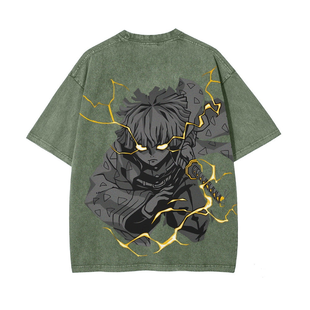 Vintage Oversized T-Shirt Demon Slayer