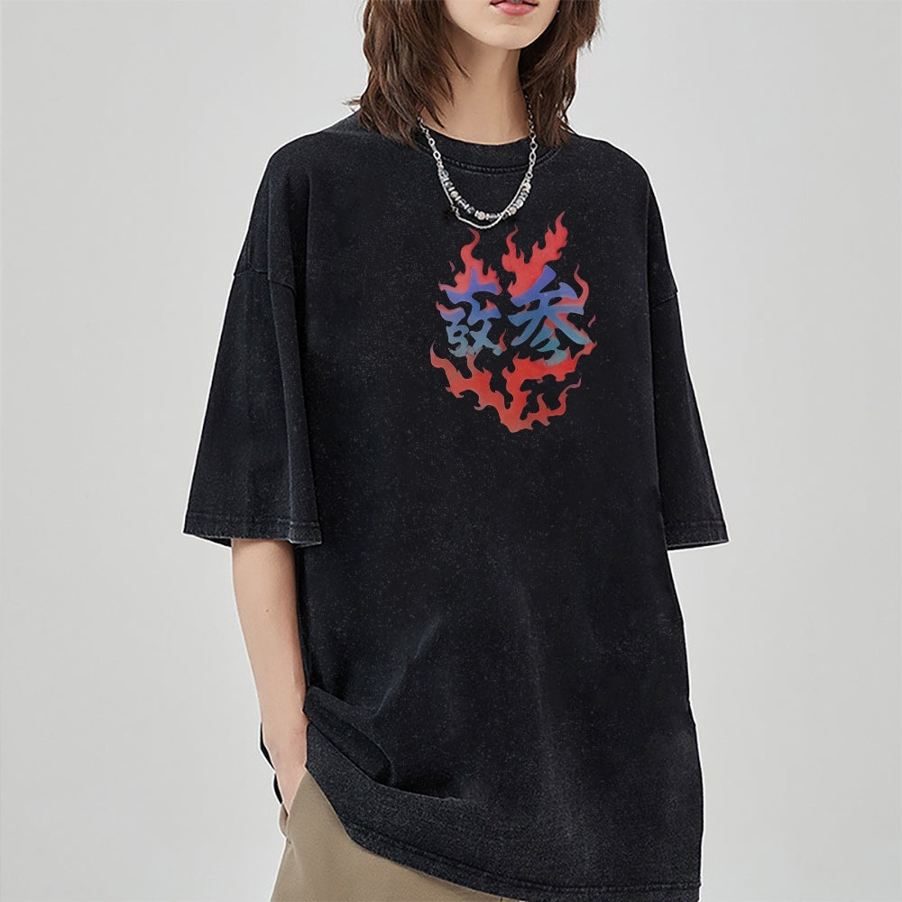 Vintage Oversized T-Shirt Demon Slayer