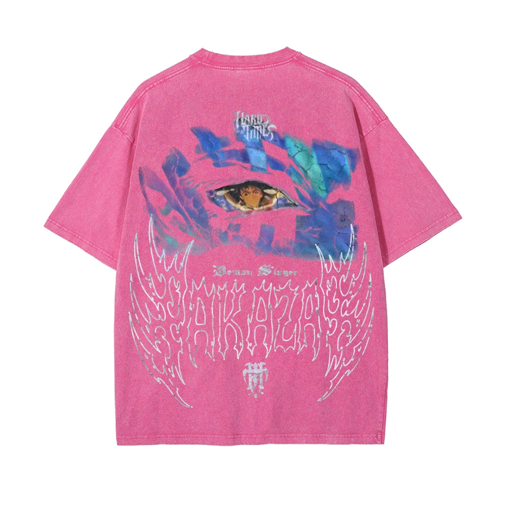 Vintage Oversized T-Shirt Demon Slayer