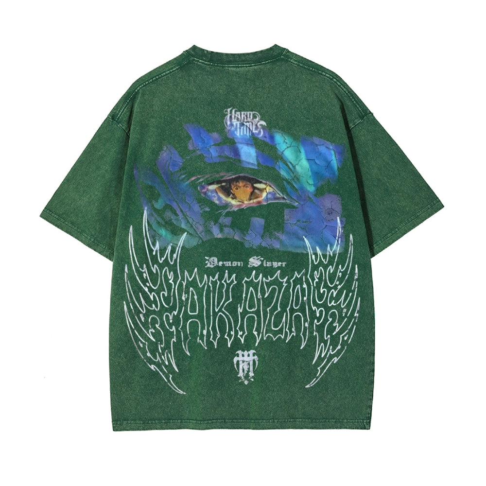 Vintage Oversized T-Shirt Demon Slayer