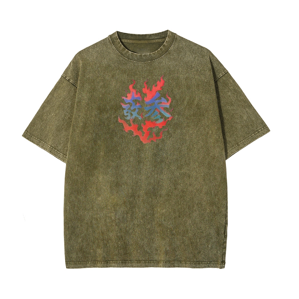 Vintage Oversized T-Shirt Demon Slayer