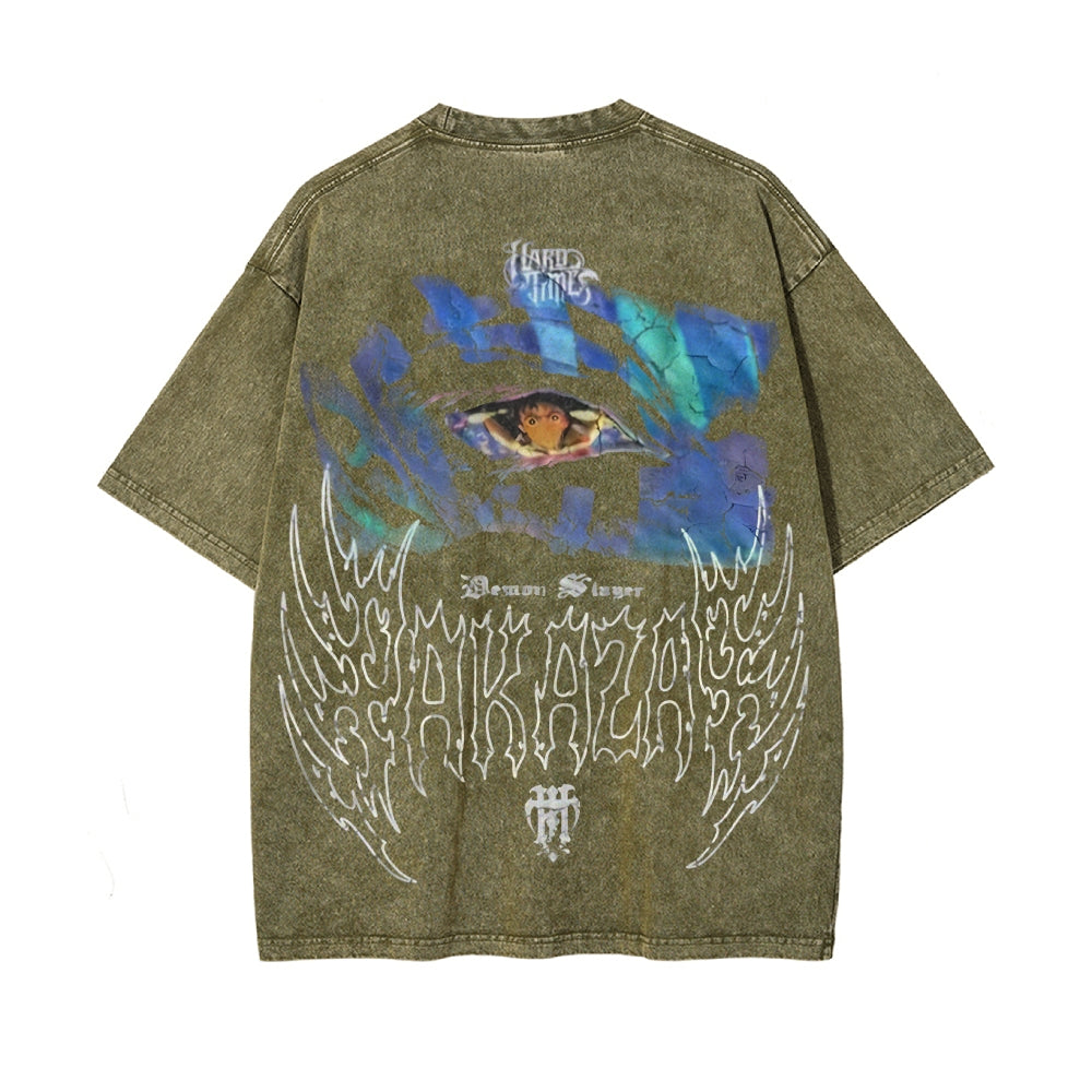 Vintage Oversized T-Shirt Demon Slayer