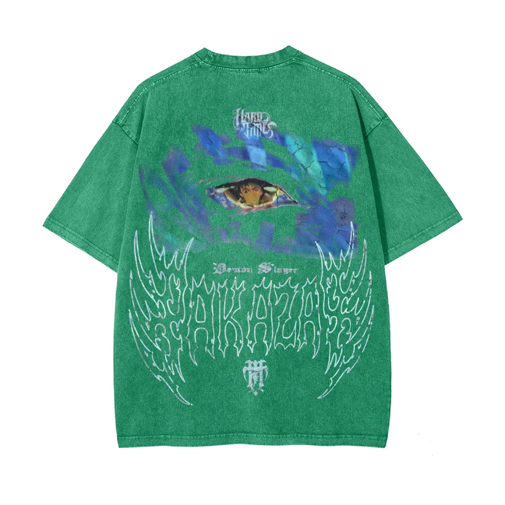 Vintage Oversized T-Shirt Demon Slayer