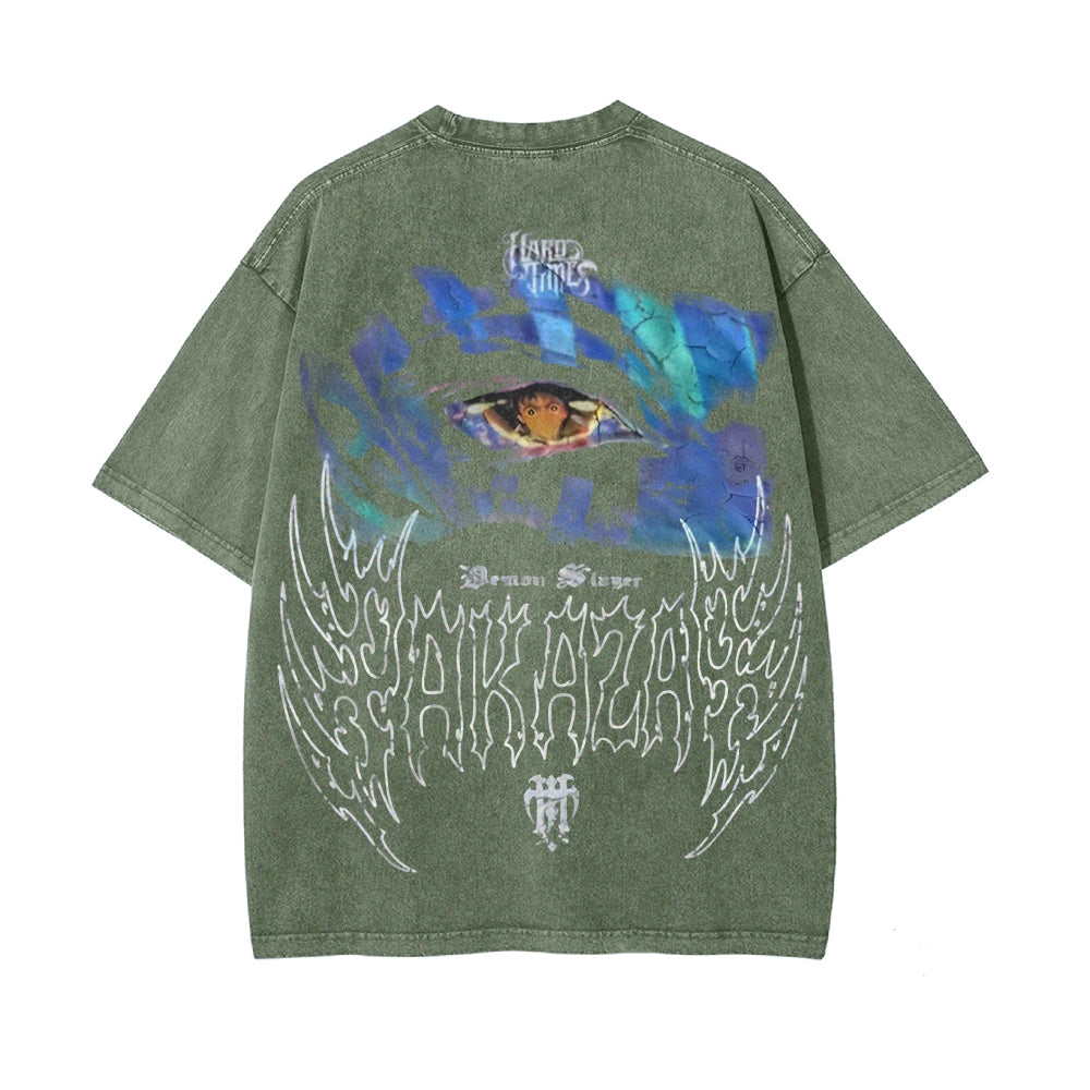 Vintage Oversized T-Shirt Demon Slayer