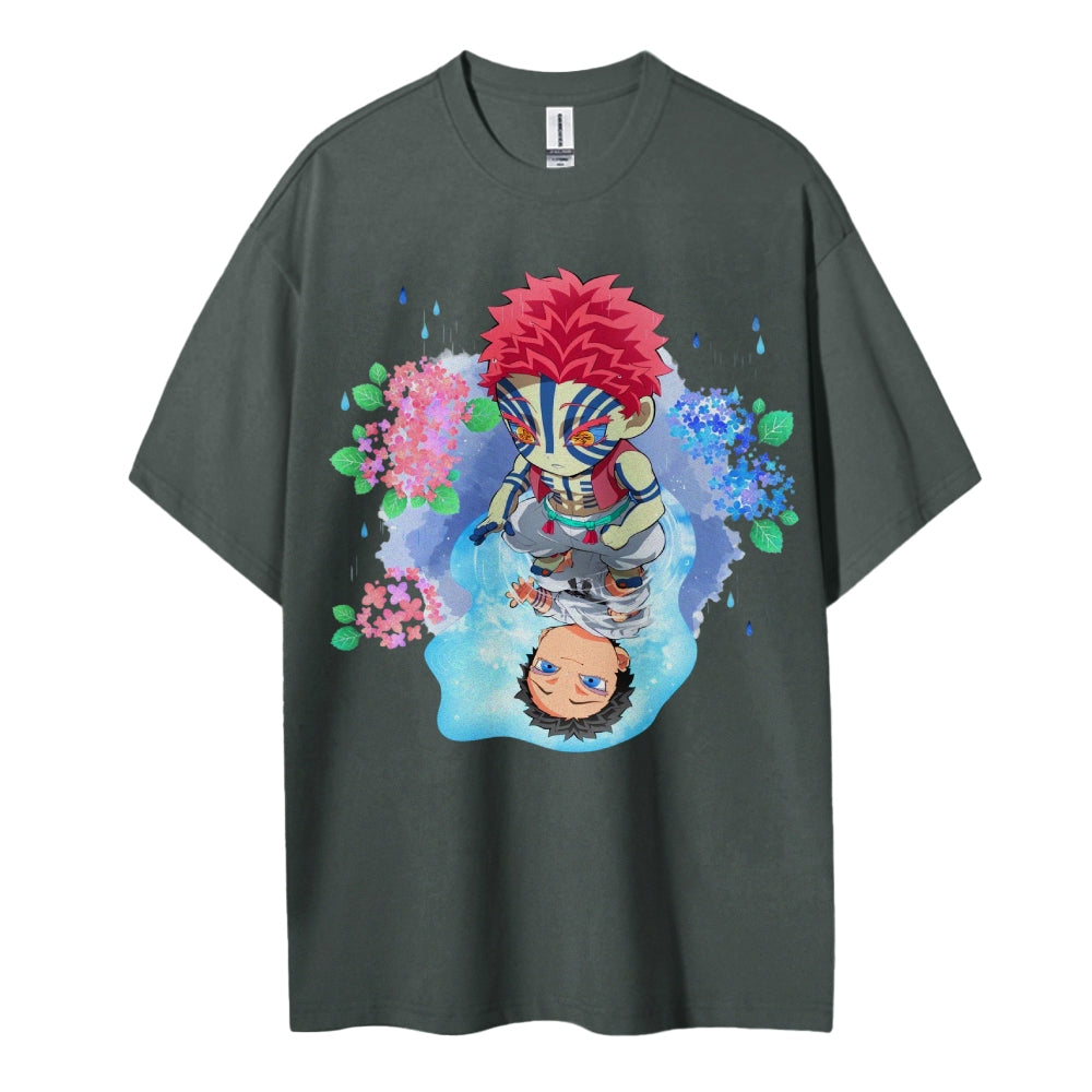 Demon Slayer: Cotton Unisex Crew Neck Anime T-Shirt