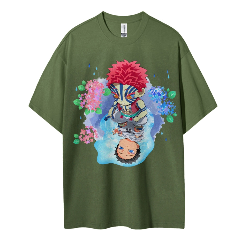 Demon Slayer: Cotton Unisex Crew Neck Anime T-Shirt