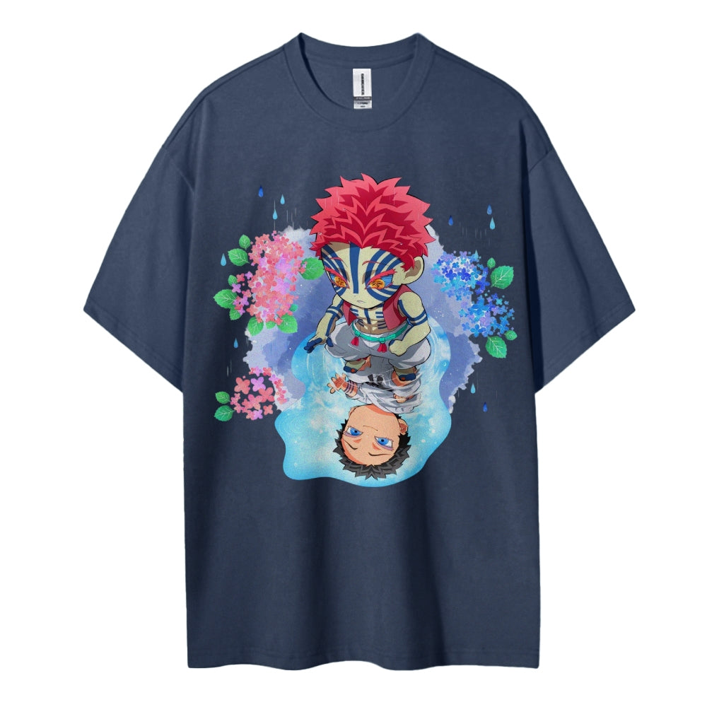 Demon Slayer: Cotton Unisex Crew Neck Anime T-Shirt