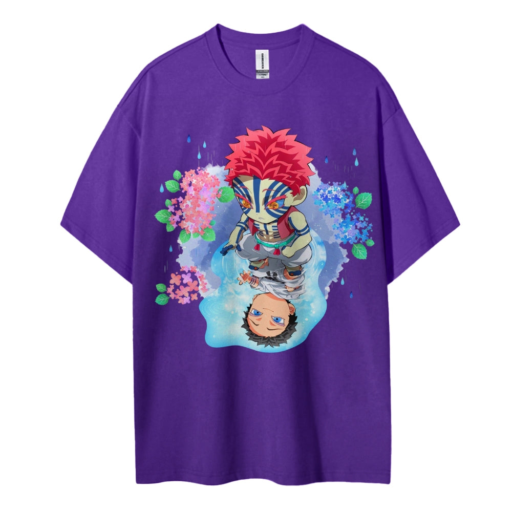 Demon Slayer: Cotton Unisex Crew Neck Anime T-Shirt